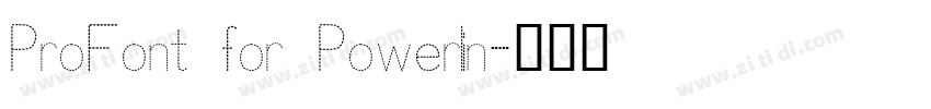ProFont for Powerlin字体转换
